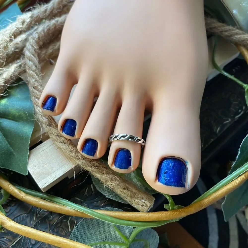 Sterling Silver Interwoven Toe Ring